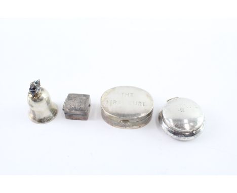 4 x Vintage Hallmarked .925 Sterling Silver Pill / Trinket Boxes (58g) 2207032