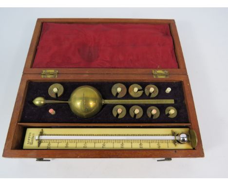Loftus London antique Sikes Hydrometer set.