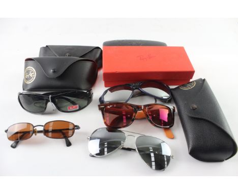Raybans Designer Sunglasses Inc Cases, Boxes, Wayfarer, Etc (THESE SUNGLASSES ARE PRE-OWNED THEREFORE MAY HAVE SCRATCHES OR D