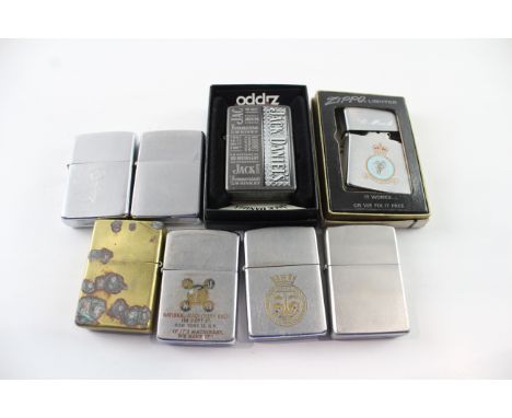 Zippo Pocket Lighter Tobacciana Collectables Inc Cased, Jack Daniel, Engraved, Etc In previously owned condition Signs of age