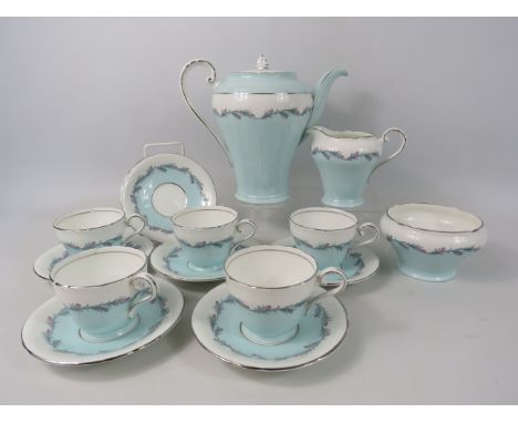 Vintage Aynsley part coffee set, 14 pieces.