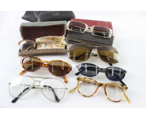 Vintage Retro Sunglasses / Glasses Assorted Job Lot Inc Cases, Beauty Care, Etc (THESE SUNGLASSES ARE PRE-OWNED THEREFORE MAY