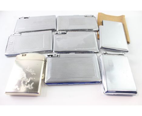 Antique Vintage Cigarette Case Tobacciana Collectables Inc Lighter Cases, Etc Items are in previously owned condition Signs o