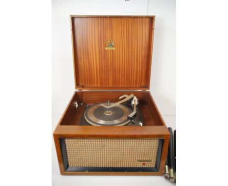 Dynatron GR 10 Record Player with detachable legs. Garrard Turntable.  Working condition unknown 12 x 19 x 17 inches.  See ph