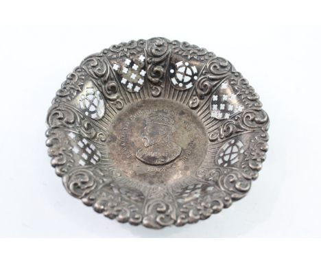 Antique Hallmarked .925 Sterling Silver Royal Pin / Trinket Dish (35g) 2207036