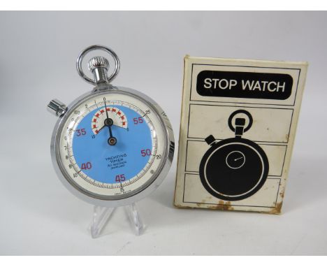 A British made Yachting timer stop watch, with original box in working condition.