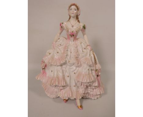 Ltd Edition Royal Worcester Figurine 'Royal Debut'  5211/12000,, 8.5 inches tall in excellent condition. See photos
