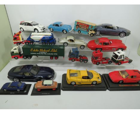 Quantity of Die Cast Model cars in light playworn condition. All sizes and scales. See photos. 