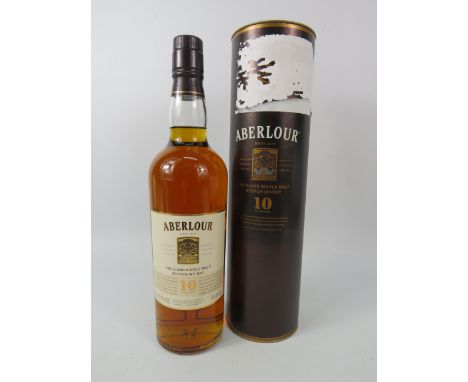 Aberlour 10 year old whiskey 700ml unopened and sealed.