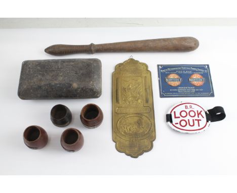Antique Collectables Inc Truncheon, Sign, Stone Bed Warmer, Etc 458815