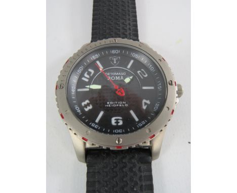Detomaso Titanium Roma Gents wristwatch Edition  Hiedfeld in running order.