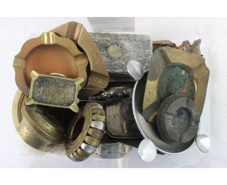Tobacciana Collectables Ashtrays Inc Novelty, Metal, Floral In previously owned condition Signs of age &amp; use See photogra