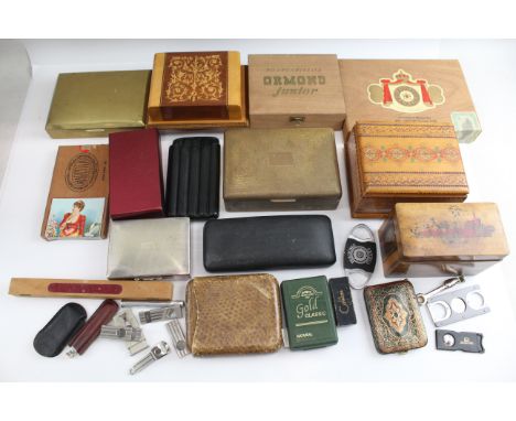 Tobacciana Collectables Inc Cigar Boxes, Cigarette Cases, Cigar Cutters In previously owned condition Signs of age &amp; use 