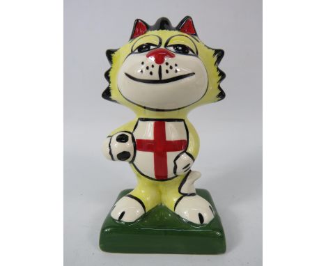 Lorna Bailey England Football cat figurine.