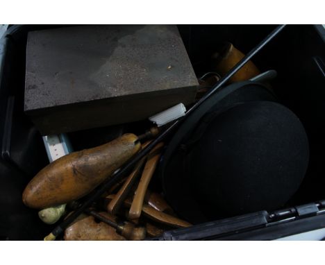 Gents Antique/Vintage Accessories Assorted Inc Bowler Hat, Canes, Etc Items in previously owned condition Signs of wear and u