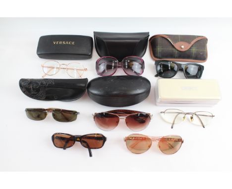 Branded Designer glasses Assorted Inc Boxed Cased Versace Polo Vogue Etc 702127