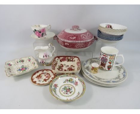Mixed ceramics including Spode, Royal Worcester, Coalport etc.