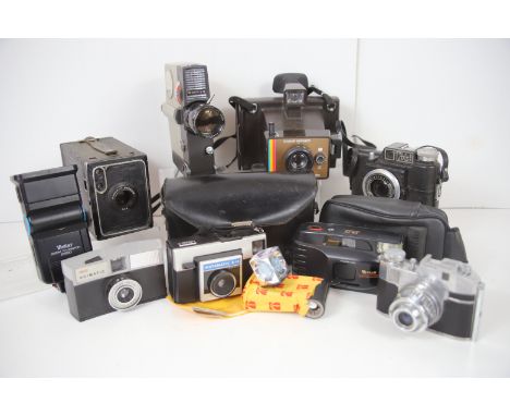 Selection of Eight Vintage Film cameras to include a super 8 video camera. See photos for details 