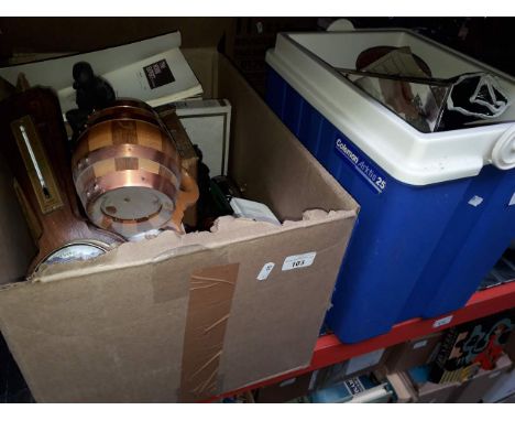Two boxes of misc. including tools, kitchen ware etc. 