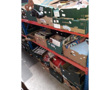20 boxes of misc. including tools, books etc and two mirrors. 