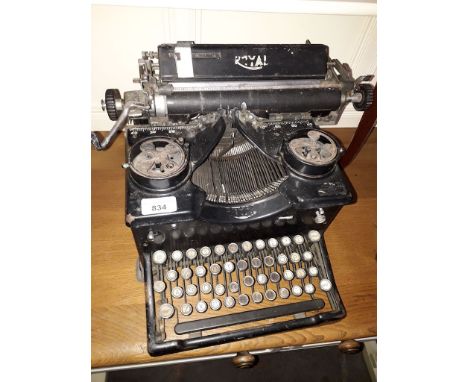 A vintage Royal typewriter. 