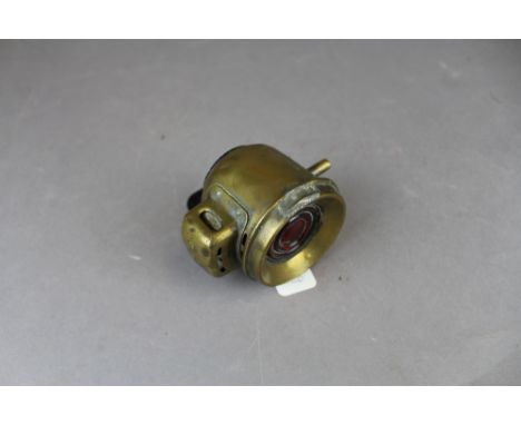 A War Department marked brass motorcycle rear light dated Sept-1924