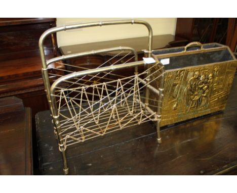 2 vintage magazine racks