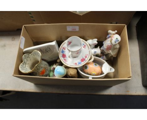 Box of mixed china, Lladro etc
