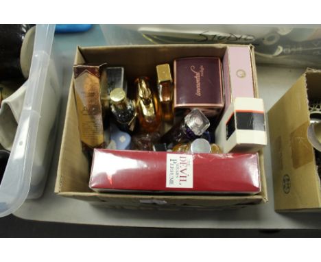 13 Bottles of perfume and 3 trinket boxes