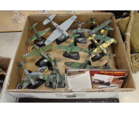 Box of model war planes