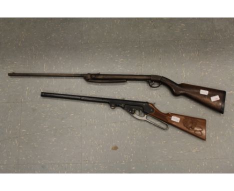 Two vintage air rifles with under-lever actions