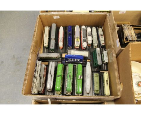 Box of model trams