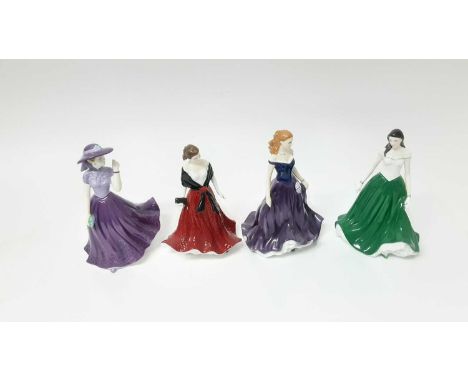 Five Royal Worcester limited edition Les Petites figures - Charlotte, Sian, Caitlin, Isla and Lara, together with a Royal Wor