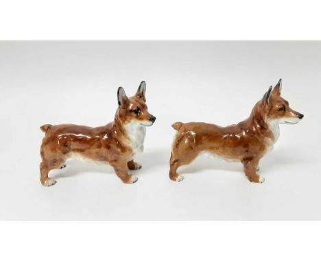Two Royal Doulton Welsh Corgi HN2558Condition report: Both in very good condition 