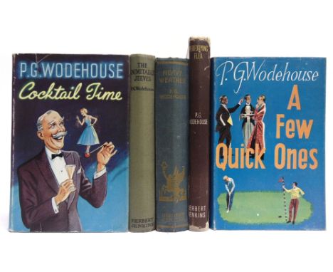 [MODERN FIRST EDITIONS]  Wodehouse, P.G. The Inimitable Jeeves, first edition, Jenkins, London, 1923, green cloth, frontispie