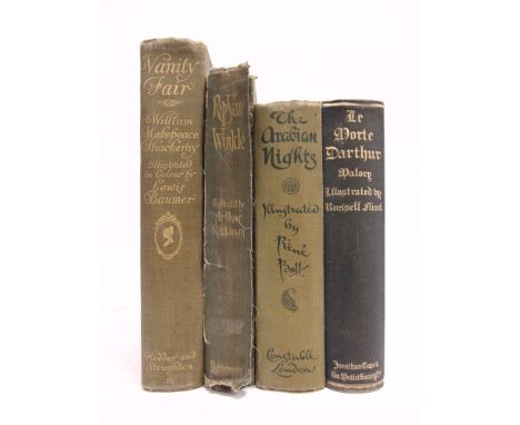 [CLASSIC LITERATURE]. ILLUSTRATED  Bull, Rene, illustrator. The Arabian Nights, Constable, London, no date, green cloth with 
