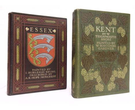 [TOPOGRAPHY]. KENT &amp; ESSEX  Shore, W. Teignmouth. Kent, first edition, Black, London, 1907 (20s. Series), decorative gree