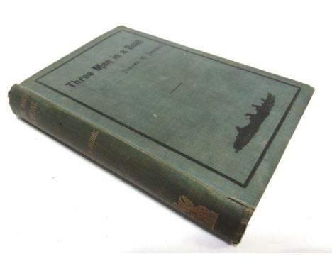 [CLASSIC LITERATURE]  Jerome, Jerome K. Three Men in a Boat, first edition, second impression, Arrowsmith, Bristol, 1889, blu