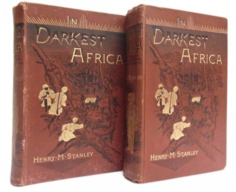 [TRAVEL]. AFRICA  Stanley, Henry M. In Darkest Africa, or The Quest, Rescue and Retreat of Emin, Governor of Equatoria, first