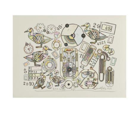 [§] SIR EDUARDO PAOLOZZI K.B.E., R.A., R.S.A. (SCOTTISH 1924-2005)  DUCK FARM - 1999   signed, titled, dated and inscribed 'h