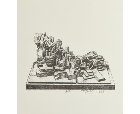 [§] SIR EDUARDO PAOLOZZI K.B.E., R.A., R.S.A. (SCOTTISH 1924-2005)  NEWTON AFTER BLAKE - 1999   signed, titled, dated and ins