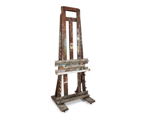 CHARLES RENNIE MACKINTOSH (1868-1928) FOR GLASGOW SCHOOL OF ART  PINE EASEL, CIRCA 1910   the A-shaped frame, in unpolished p