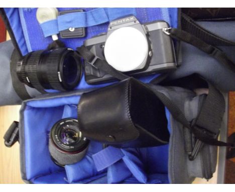 Pentax camera with tripod 