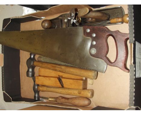 Assorted hand tools, stripped and cleaned 