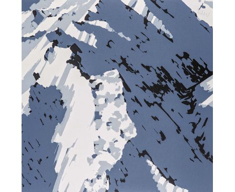 RICHTER, GERHARD1932 DresdenTitel: Schweizer Alpen I (A2). Datierung: 1969. Technik: Farbserigrafie auf weißem Halbkarton. Da