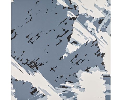 RICHTER, GERHARD1932 DresdenTitel: Schweizer Alpen (B3). Datierung: 1969. Technik: Farbserigrafie auf weißem Halbkarton. Dars