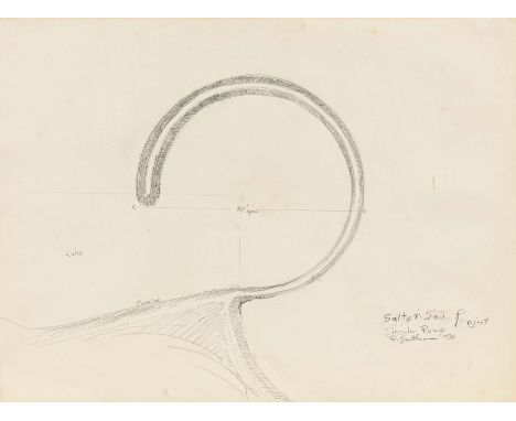 SMITHSON, ROBERT1938 Passaic, NJ/USA - 1973 Amarillo, TX/USATitel: "Salton Sea Project, Circular Ramp". Datierung: 1972. Tech