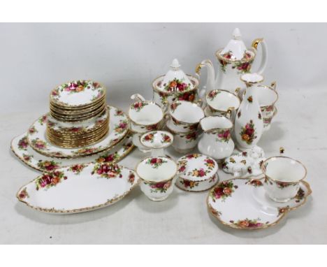 A Royal Albert 'Old Country Roses' pattern part tea service (includes numerous second quality pieces).