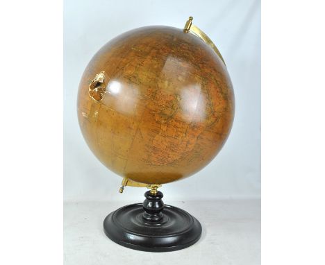 A reproduction Philips 18" terrestrial globe (badly af).