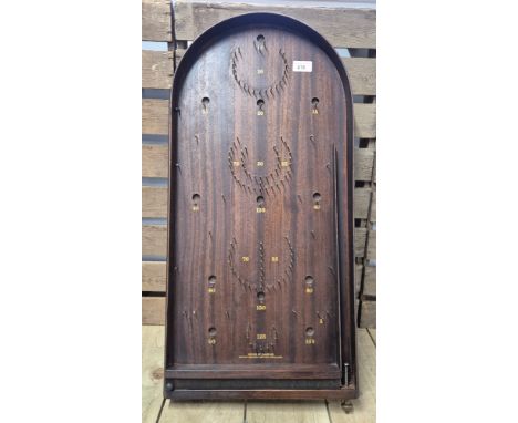 A vintage House of marbles Bagatelle board [74cm height] 